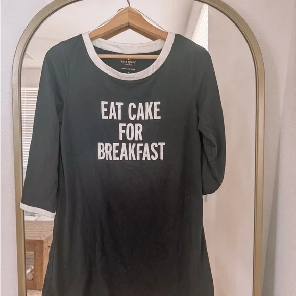 kate spade eat cake for breakfast sleep shirt - Picture 1 of 4